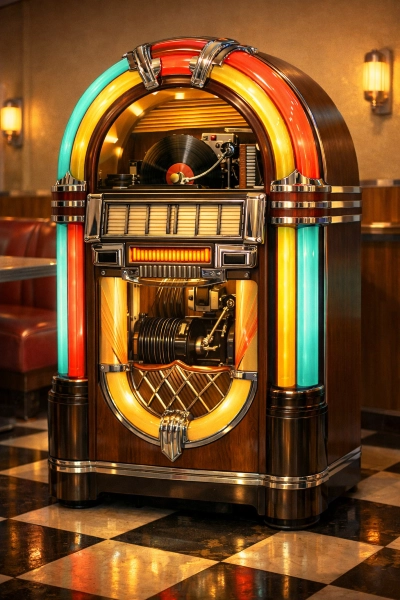 Jukebox im Stil der 60er Jahre